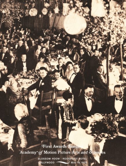 1929 Oscars in the Blossom Ballroom, Hollywood Roosevelt, in Hollywood, California