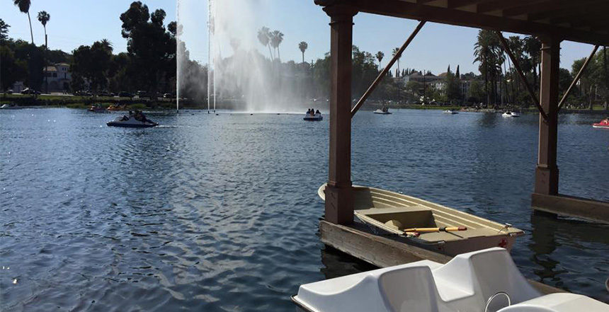 Echo Park Lake Pedal Boats