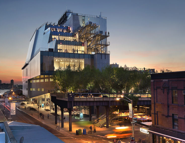 The Whitney Museum of American Art near NYC's High Line.