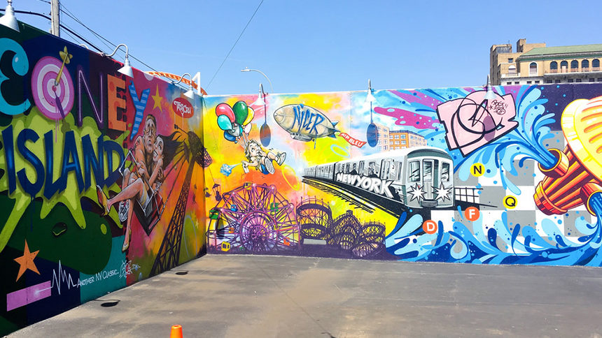 Coney Art Walls in Coney Island, New York City