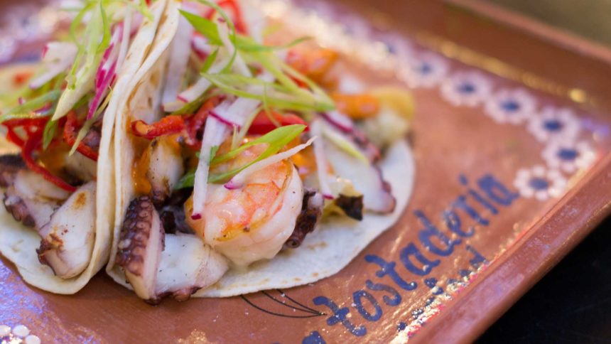 La Tostaderia restaurant in Grand Central Market food hall in Los Angeles.