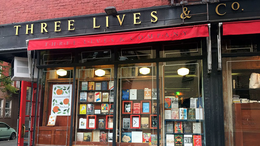 Three Lives and Co bookstore in New York City